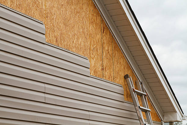 Professional Siding technician working in Clear Brook, VA
